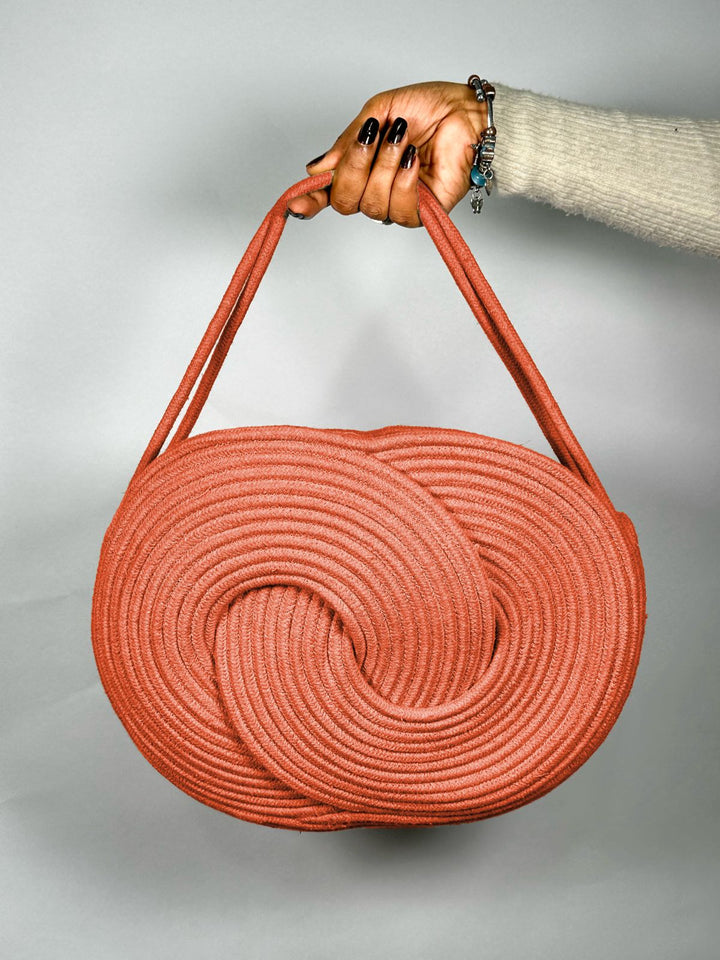 Twist & Carry: Modern Spiral Tote Bag