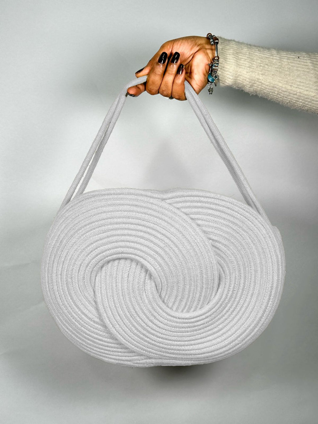 Twist & Carry: Modern Spiral Tote Bag