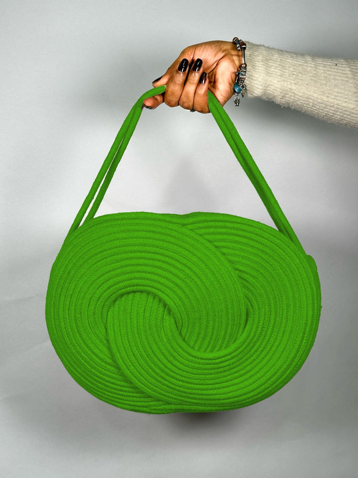 Twist & Carry: Modern Spiral Tote Bag