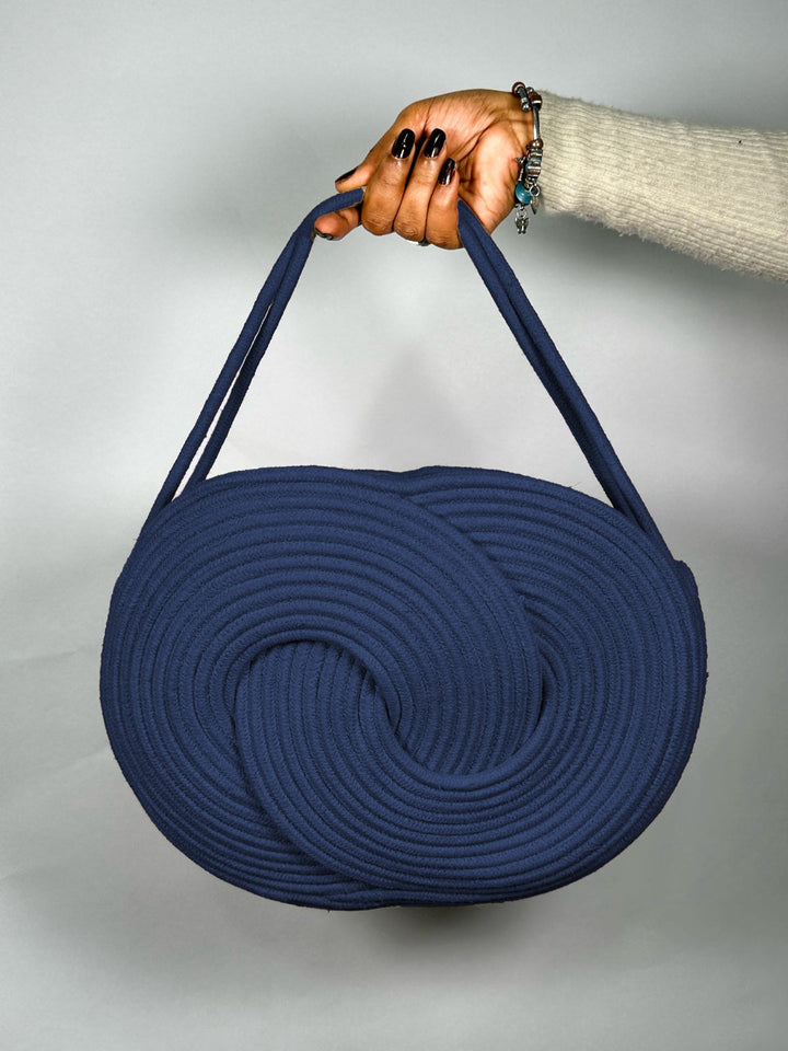 Twist & Carry: Modern Spiral Tote Bag