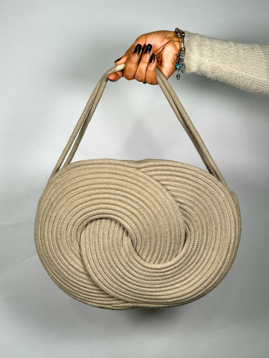 Twist & Carry: Modern Spiral Tote Bag